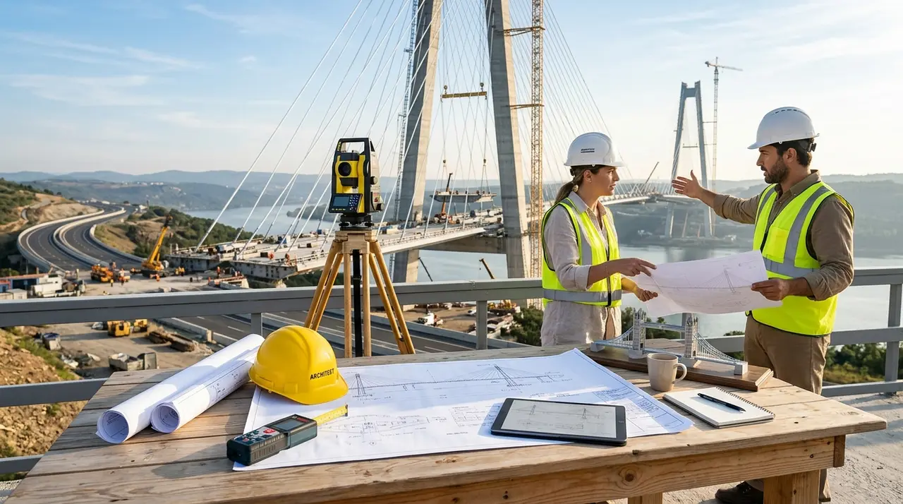 Civil engineering industry illustration